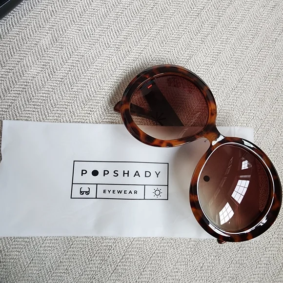 Pop Shady Oversized Bubble sunglasses UV 400 light protection😎 - Tortoise shade - Picture 6 of 8